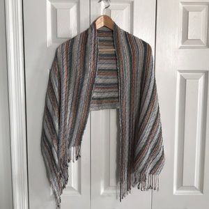 Silk crinkle scarf